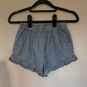Crewcuts Light Blue Ruffle Hem Shorts